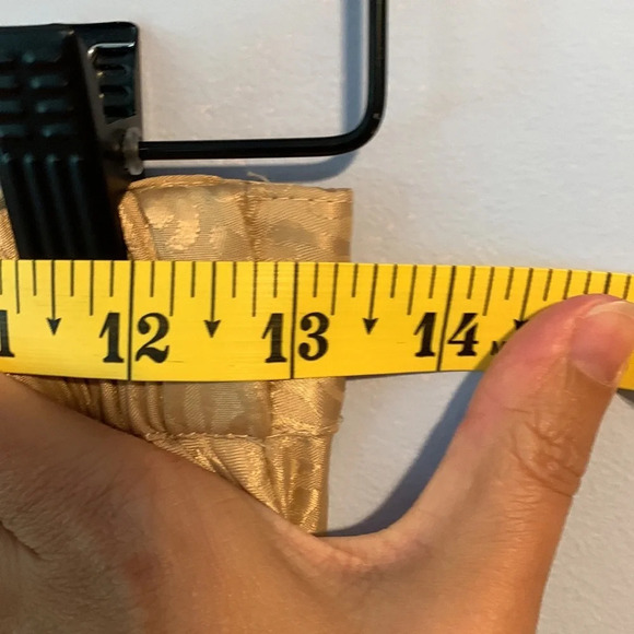 Japna size medium gold tan animal print cheetah midi skirt pleated accordion - Picture 6 of 7